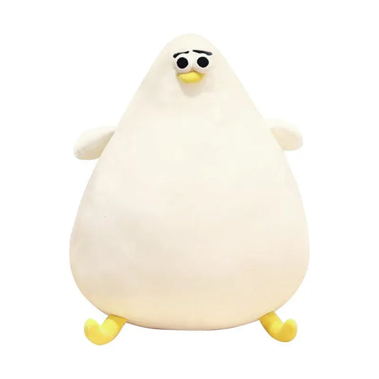 Chubby Plush Seagull Pillow Cute Fat Chicken giant Plush Toys,(15.74inches)