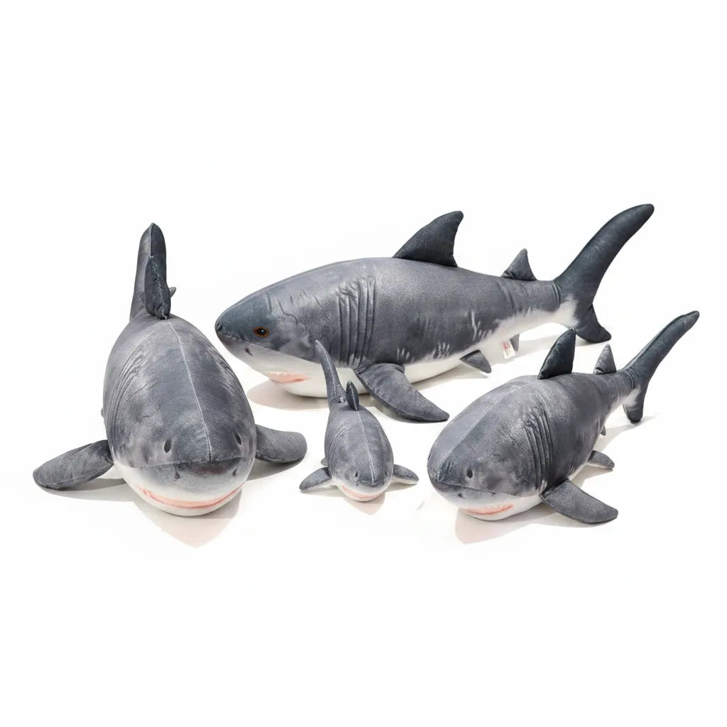 Simulation Black Shark Stuffed Animal Toy - 21.6 inch Shark, Cute Shark as Gift (Black)