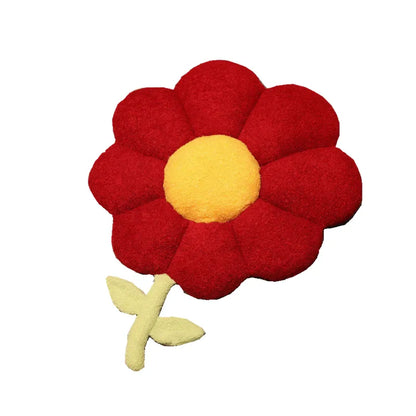 sunflower pillow red