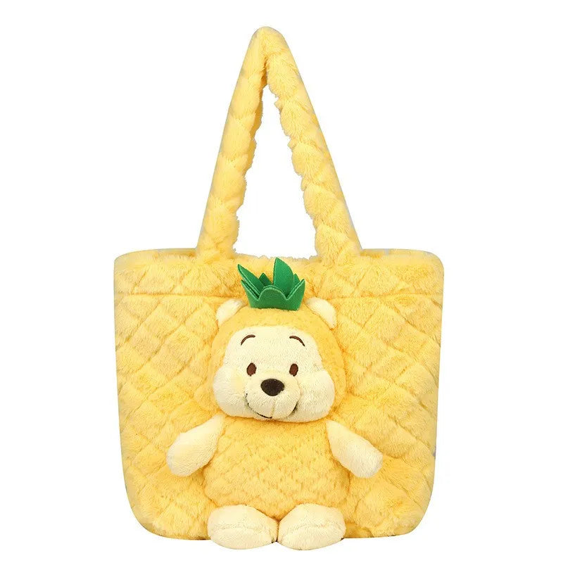 Cartoon  plush handbag cute Bear Storage bag, 10inch