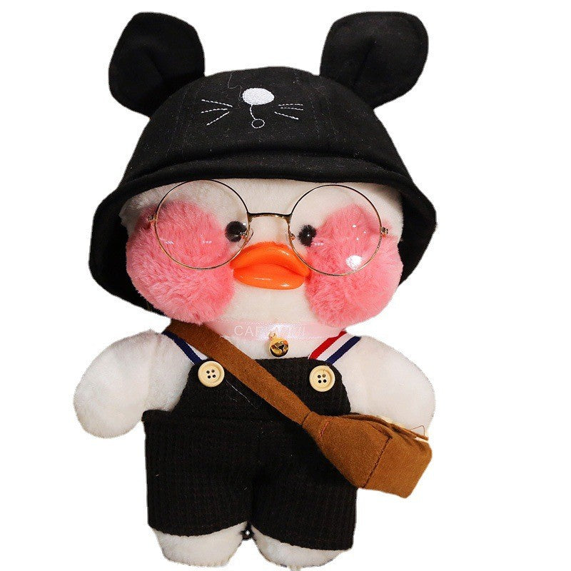 Cross-dressing hyaluronic acid duck plush doll