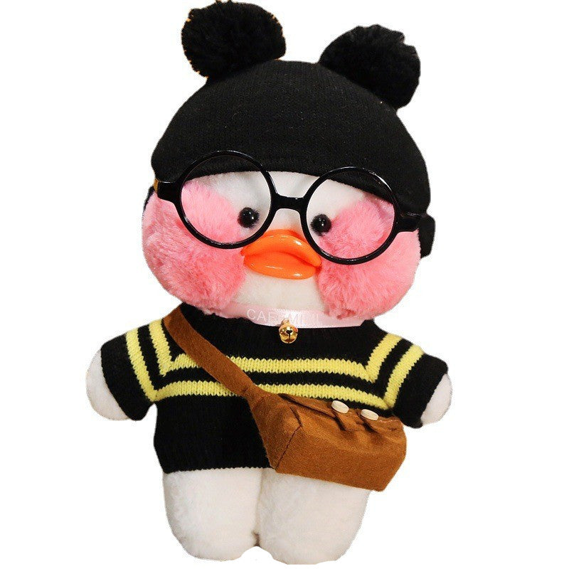 Cross-dressing hyaluronic acid duck plush doll