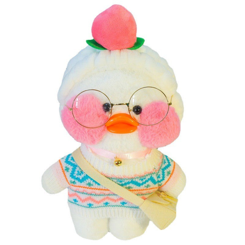 Cross-dressing hyaluronic acid duck plush doll