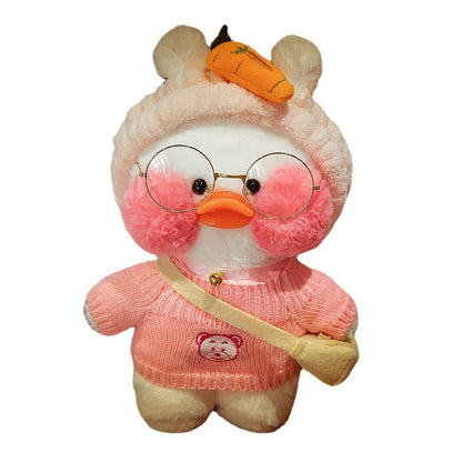 Cross-dressing hyaluronic acid duck plush doll