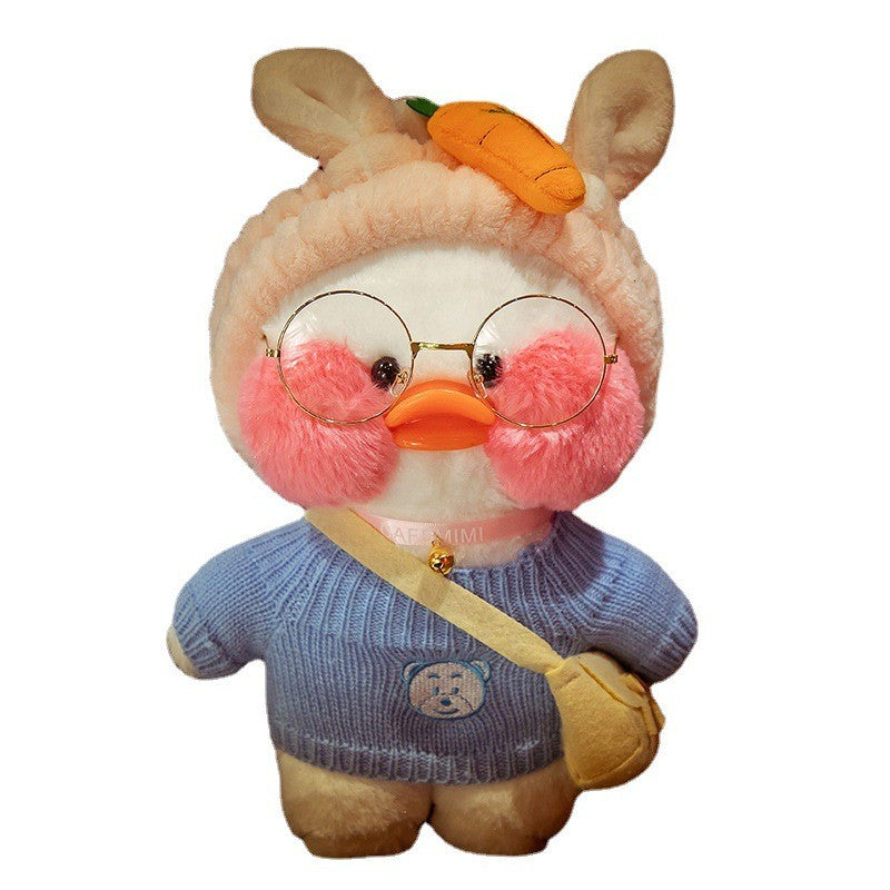 Cross-dressing hyaluronic acid duck plush doll