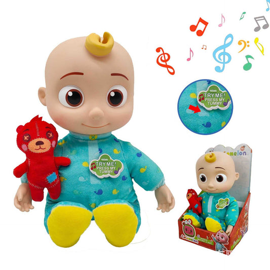 CoComelon Musical Bedtime JJ Doll, Soft Plush Body – Press Tummy and JJ sings clips from ‘Yes, Yes, Bedtime Song,’ Toys for Babies
