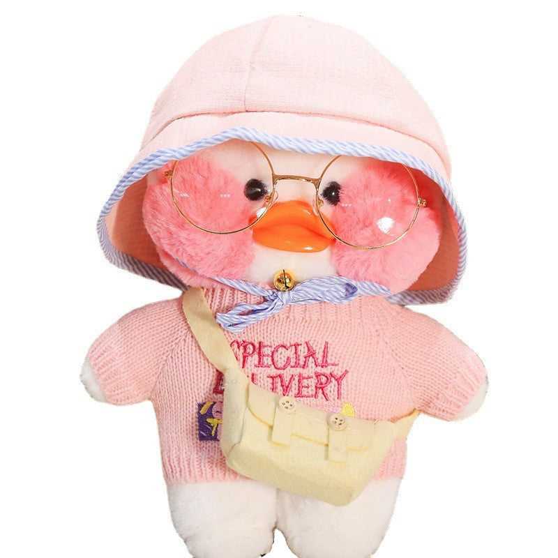 Cross-dressing hyaluronic acid duck plush doll