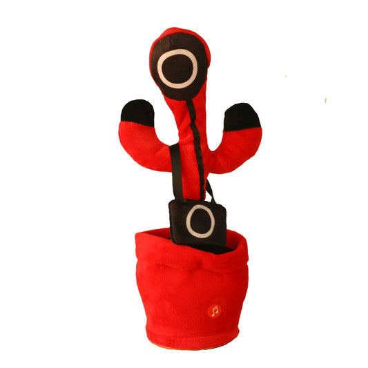 Squid game with red soldier electric plush toy