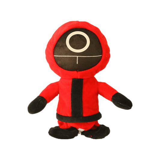 Squid game with the same red soldier electric plush toy, can walk and learn to talk.