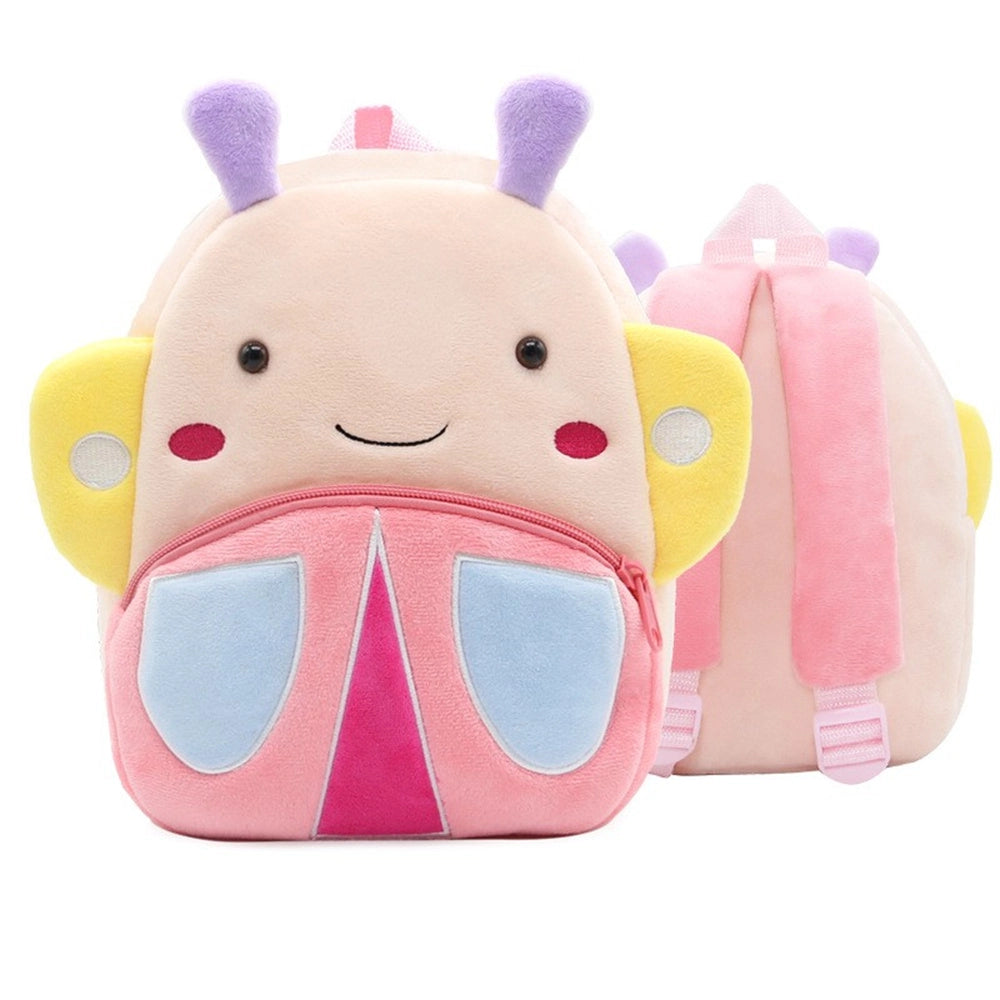 Toddler stuffed animal Backpack, Cute Cartoon Mini Plush Lightweight Soft Baby Backpack