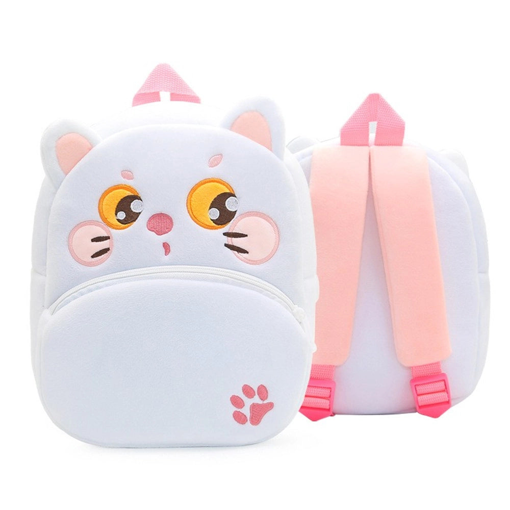 Mochila de peluche para niños pequeños, mini mochila suave ligera de felpa de dibujos animados lindo para bebés