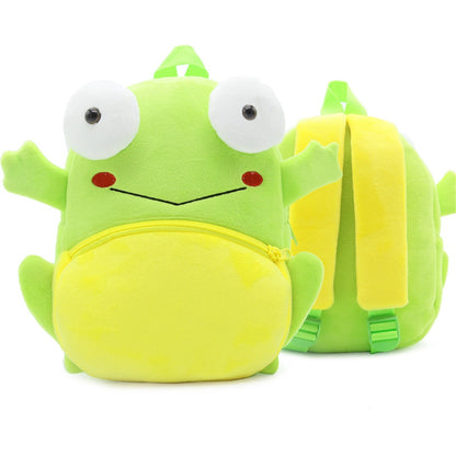 Toddler stuffed animal Backpack, Cute Cartoon Mini Plush Lightweight Soft Baby Backpack