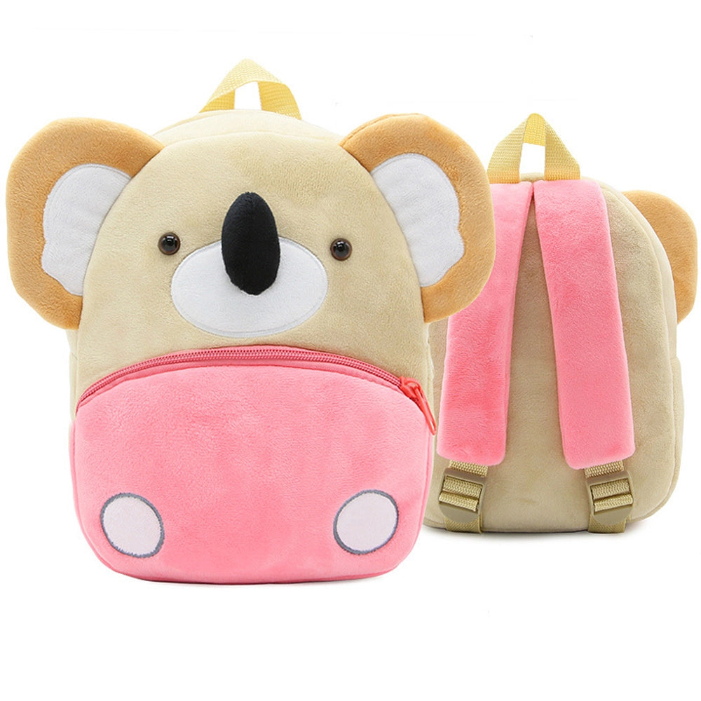 Toddler stuffed animal Backpack, Cute Cartoon Mini Plush Lightweight Soft Baby Backpack