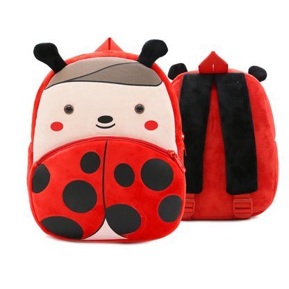 Toddler stuffed animal Backpack, Cute Cartoon Mini Plush Lightweight Soft Baby Backpack