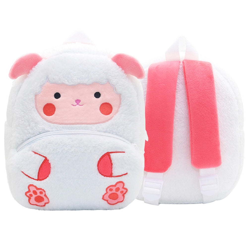 Mochila de peluche para niños pequeños, mini mochila suave ligera de felpa de dibujos animados lindo para bebés