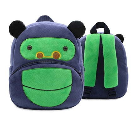 Toddler stuffed animal Backpack, Cute Cartoon Mini Plush Lightweight Soft Baby Backpack