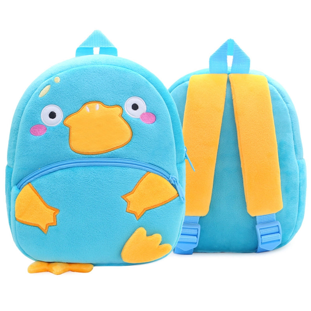 Toddler stuffed animal Backpack, Cute Cartoon Mini Plush Lightweight Soft Baby Backpack