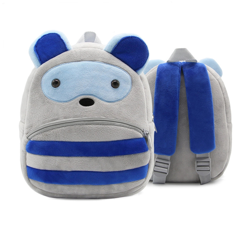 Toddler stuffed animal Backpack, Cute Cartoon Mini Plush Lightweight Soft Baby Backpack