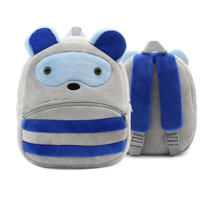 Mochila de peluche para niños pequeños, mini mochila suave ligera de felpa de dibujos animados lindo para bebés