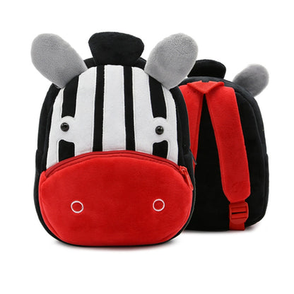 Toddler stuffed animal Backpack, Cute Cartoon Mini Plush Lightweight Soft Baby Backpack