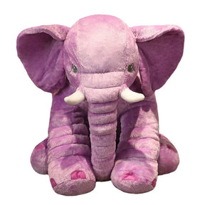 Purple elephant stuffed store animal