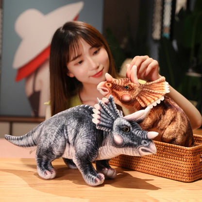 Jurassic Triceratops Stuffed Animal - Brown-18.1 inches