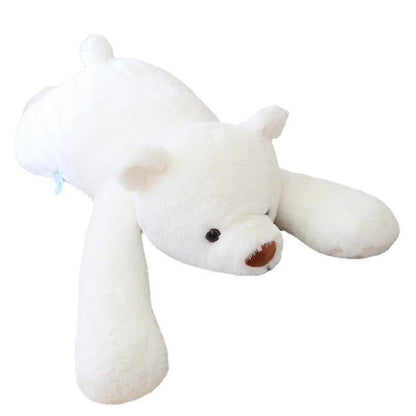 Lying bear Plush Toys, Big Bear Stuffed Animal Soft Throw Pillow Cute Dolls Birthday Gifts for Kids Girlfriend