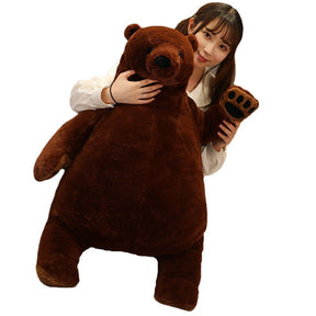 100cm Giant Simulation Djungelskog Bear Toy Brown Teddy Bear Stuffed Animal  Toys
