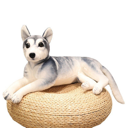 Simulation husky stuffed animal