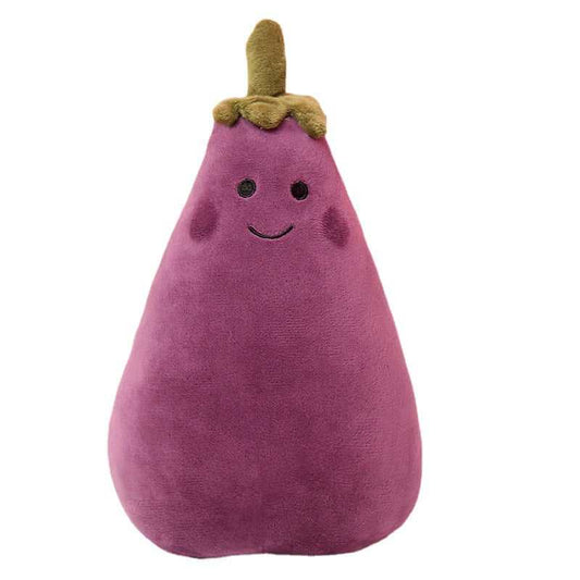 Mimibear Eggplant plush toys with various expressions, 9.8/17.7/29.5 inches, (purple).