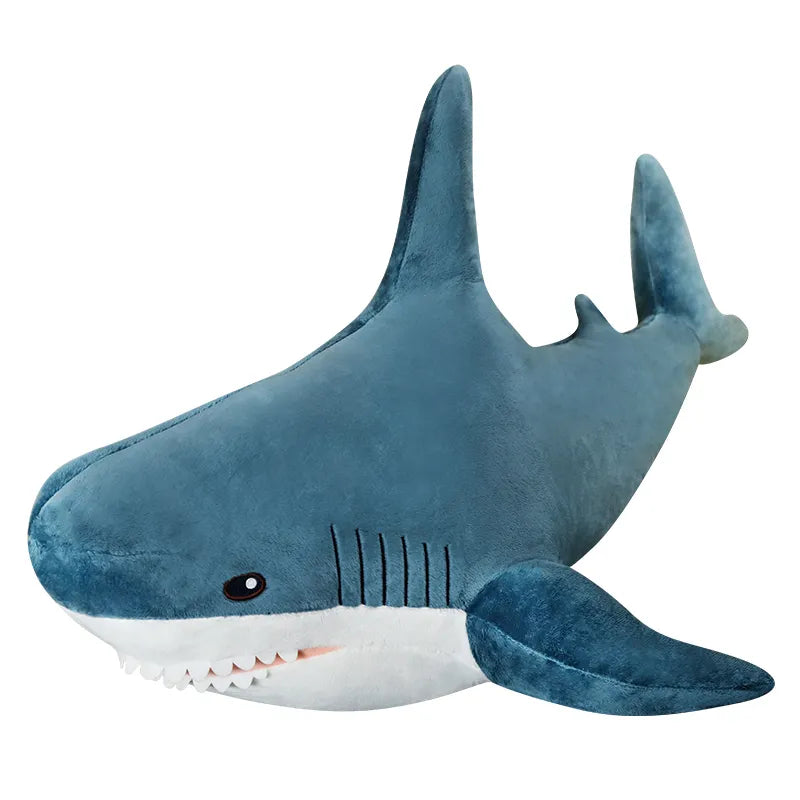 Shark Stuffed Animal Pillow blue