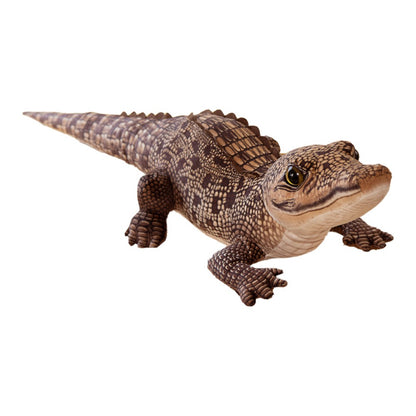 Simulation crocodile plush animal_light brown
