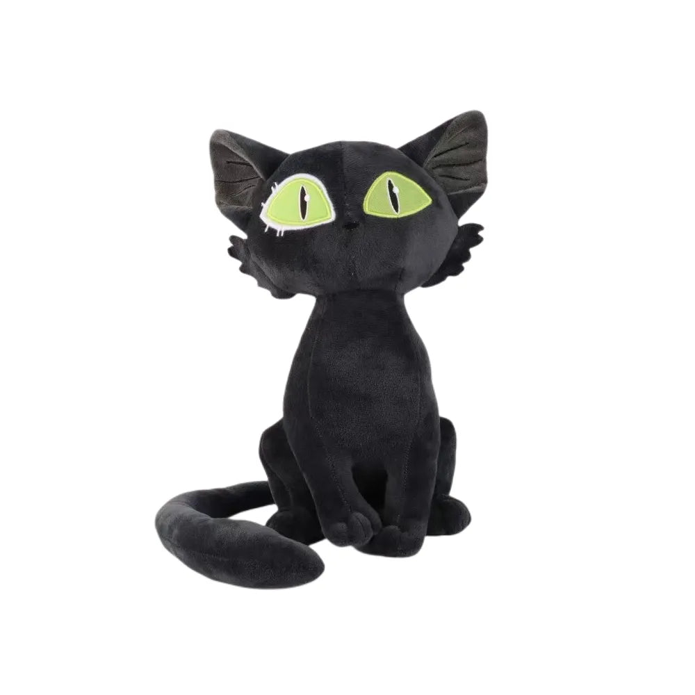 Suzume Cat Plush Toys, 11'' Cute Soft Black White Cats Plushie Figure Doll