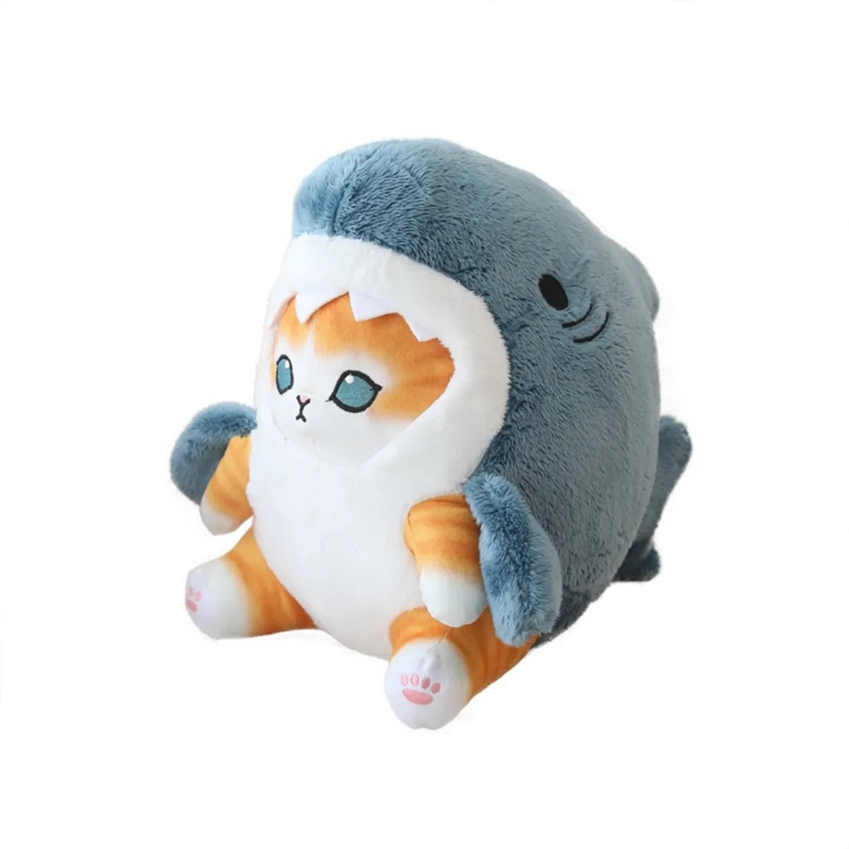 Cute Shark Cat Plush Toy Stuffed Animal Plushies Doll, Gifts for Kids Boys Girls, 13''