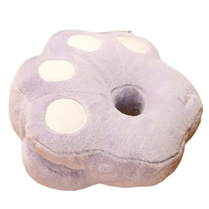 cat paw pillow purple