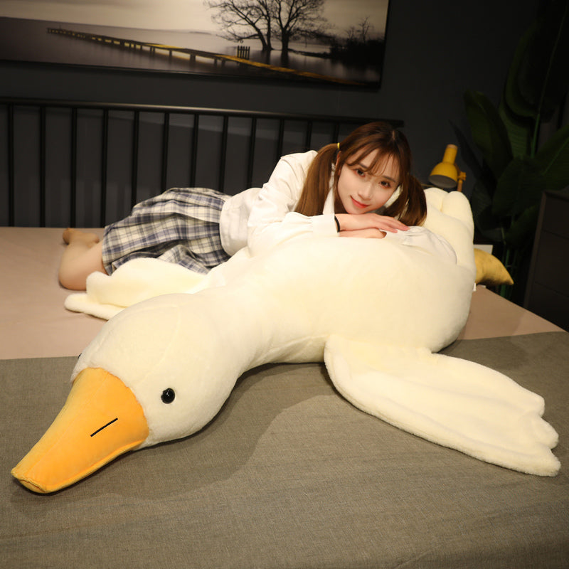 Goose Stuffed Animal Pillow Toy, Giant White Goose plush toy, (74.8 in